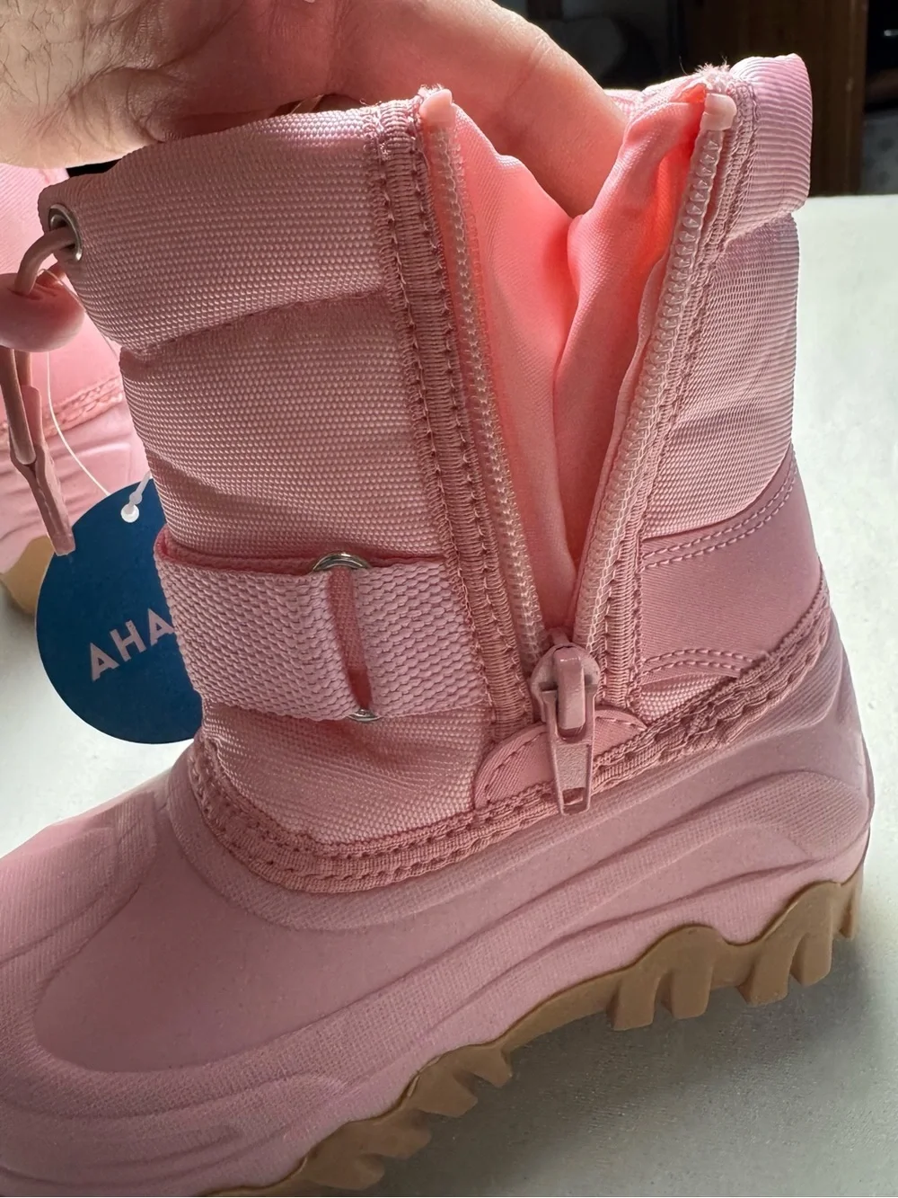 New Ahannie Girls Winter Snow Boots In Pink Size 8 Toddler